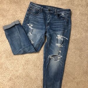 American Eagle Boyfriend Crop Jeans